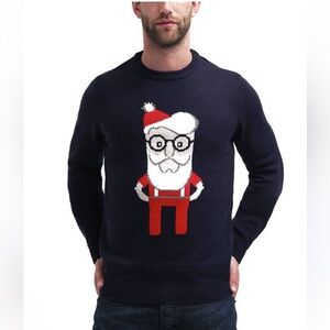 Navy Blue Christmas Jumper US S